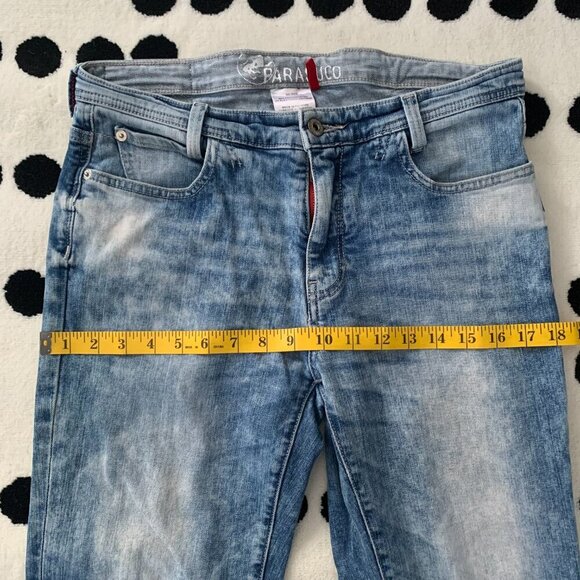 Parasuco Y2K Acid Wash Distressed Slim Straight Leg Jeans - Picture 8 of 15